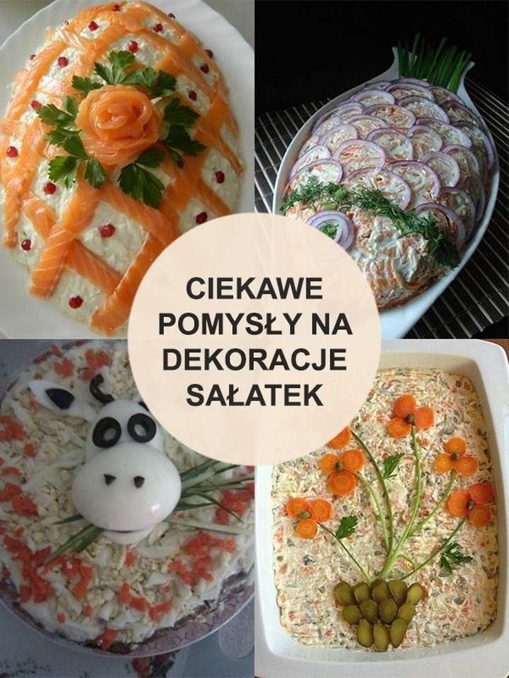 Przystrojenie sałatki pomysły