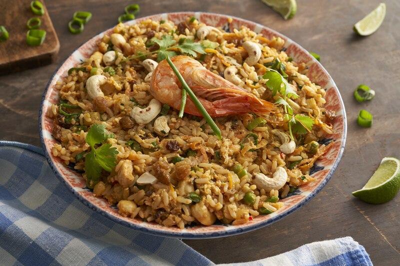 Tajski ryż z krewetkami