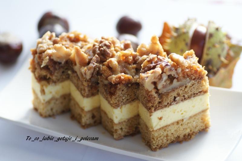 Ciasto orzechowe z czekoladą