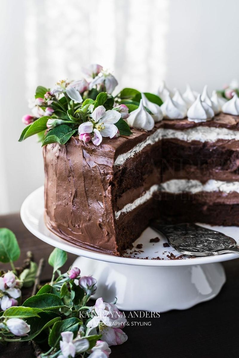 Tort brownie z mascarpone