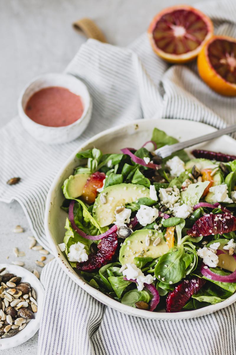 Sałatka z pomarańczą i mozzarellą