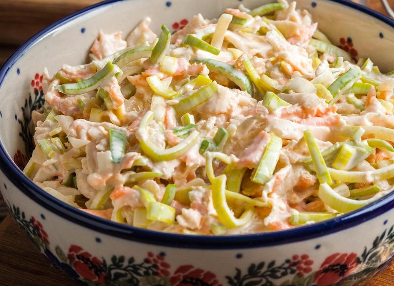 Przepisy na sałatki z porem