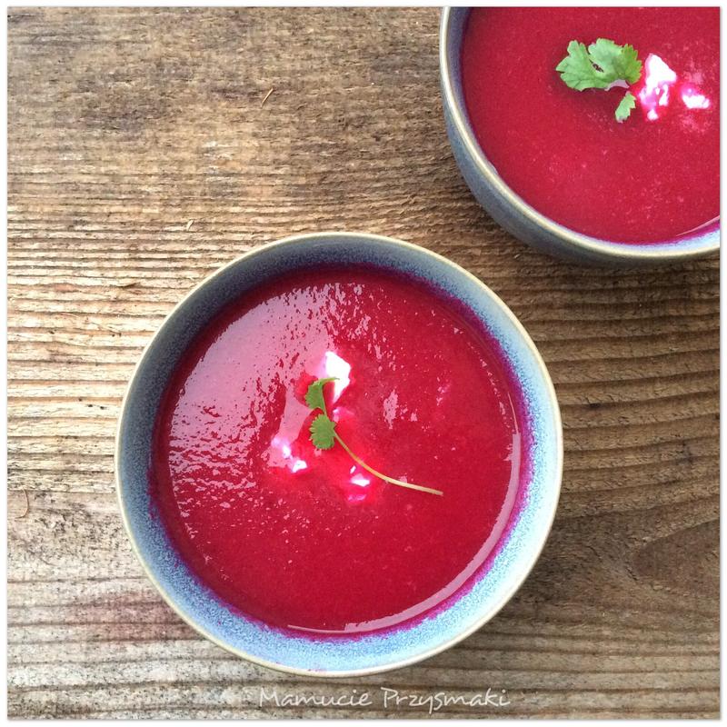 Zupa krem z pieczonego buraka